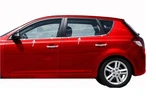 Окантовка вікон (4 шт., нерж.) для Kia Ceed 2007-2012 рр - 1