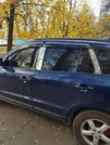 Молдинг дверних стійок (6 шт, нерж.) для Hyundai Santa Fe 2 2006-2012 рр - 2