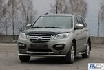 Передній захист ST014 (нерж) 60/42 мм для Lifan X60 - 2