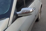 Накладки на дзеркала (2 шт, нерж) для Renault Megane II 2004-2009 рр - 1