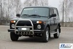 Кенгурятник QT007 (нерж.) для Lada Niva та Urban - 4