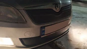 Зимова накладка на решітку (2011-2014, верхня) Матова для Skoda Fabia рр - 3