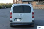 Задній захист (нерж.) 60 мм для Citroen Berlingo 2008-2018 рр - 2