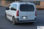 Задній захист (нерж.) 60 мм для Citroen Berlingo 2008-2018 рр - 3