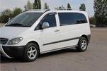 Бічні труби BB001 (2 шт., нерж.) d60, Довга база для Mercedes Vito W639 2004-2014 рр - 2
