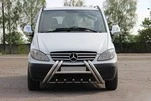 Кенгурятник WT01 (нерж.) для Mercedes Vito W639 2004-2014 рр - 1