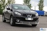 Передній подвійний вус ST016 (нерж) 51/42 мм для Nissan Qashqai 2010-2014рр - 3
