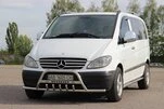 Кенгурятник WT004-Plus з вусами (нерж.) для Mercedes Viano 2004-2014 рр - 3