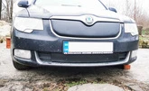 Зимова накладка на решітку (Нижня, 2008-2013) Матова для Skoda Superb рр - 5