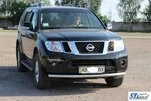 Передній захист ST008 (нерж) для Nissan Navara 2006-2015 рр - 7