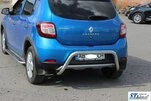 Задня дуга AK007 (нерж) для Dacia Sandero 2013-2020 рр - 5