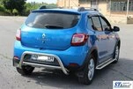 Задня дуга AK007 (нерж) для Dacia Sandero 2013-2020 рр - 6