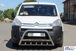 Кенгурятник WT004 (нерж.) 51 мм для Citroen Berlingo 2008-2018 рр - 4