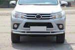 Передній захист ST018 (нерж) для Toyota Hilux 2015- рр - 3
