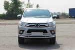 Передній захист ST018 (нерж) для Toyota Hilux 2015- рр - 5