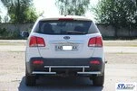 Задня дуга AK002-2 (нерж.) для Kia Sorento II XM 2009-2014 рр - 4