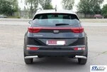 Задній захист куточки AK003 (нерж) для Kia Sportage 2015-2021 рр - 5