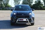 Кенгурятник WT023 (нерж) для Kia Sportage 2015-2021 рр - 4