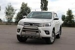 Передній захист WT010 (нерж) для Toyota Hilux 2015- рр - 2