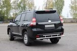 Задня дуга AK002-2v2 (нерж) для Toyota Land Cruiser Prado 150 - 2
