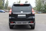 Задня дуга AK002-2v2 (нерж) для Toyota Land Cruiser Prado 150 - 3