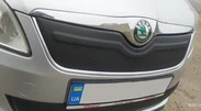 Зимова накладка на решітку (2011-2014, верхня) Матова для Skoda Fabia рр - 1