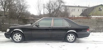 Накладки на арки (4 шт, нерж) для Mercedes S-сlass W140 - 2