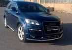 Передній захист ST008 (нерж.) d51 для Ауди Q7 2005-2015 рр - 4