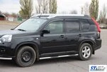 Бічні труби BB002 (2 шт., нерж) для Nissan X-trail T31 2007-2014рр - 4