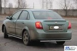 Задній захист AK002 (42мм, нерж.) для Chevrolet Lacetti - 2