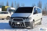 Кенгурятник XL-WT025 (нерж.) для Mercedes Vito W639 2004-2014 рр - 3