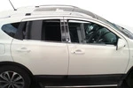 Хром дверних стійок (4 шт, нерж) Carmos - Турецька сталь для Nissan Qashqai 2007-2010 рр - 2