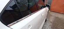 Нижні молдинги вікон (6 шт, нерж.) OmsaLine - Італійська нержавійка для Volkswagen Jetta 2011-2018 рр - 2
