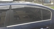 Вітровики з хромом (4 шт., Sunplex Chrome) для Volkswagen Passat B6 2006-2012рр - 5