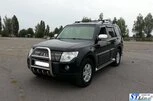 Кенгурятник QT007 (нерж.) для Mitsubishi Pajero Wagon III - 2