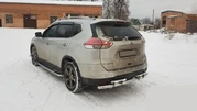 Задній захист NSXT.13.6.B1-08 (2 шт., нерж) для Nissan X-trail T32 / Rogue 2014-2021 рр - 3