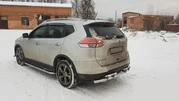 Задній захист NSXT.13.6.B1-08 (2 шт., нерж) для Nissan X-trail T32 / Rogue 2014-2021 рр - 4