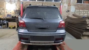 Задня дуга AK002/2 (нерж) для Mitsubishi Outlander 2001-2006 рр - 1