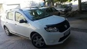 Дефлектор капоту (EuroCap) для Dacia Logan II 2013-2022 рр - 7