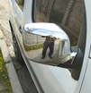 Накладки на дзеркала 2008-2013 (2 шт) Carmos - Хромований пластик для Renault Kangoo рр - 1