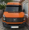 Козирок на лобове скло на рамі V2 (чорний глянець, 5мм) для Volkswagen Crafter 2006-2016 рр - 4