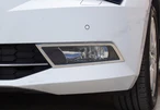 Окантовка протитуманних ліхтарів OmsaLine (2 шт., нерж.) для Skoda Superb 2015-2024 рр - 1
