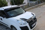 Козирьок на лобове скло (чорний глянець, 5мм) для Fiat Doblo II 2010-2022 рр - 13