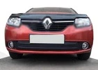 Зимова нижня накладка на решітку (2013-2015) Матова для Renault Logan II рр - 1