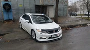 Дефлектор капоту (EuroCap) для Honda Civic Sedan IX 2011-2016 рр - 12
