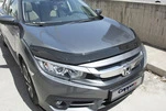 Дефлектор капоту (EuroCap) для Honda Civic Sedan X 2016-2021 рр - 4