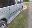 Бокові пороги Premium (2 шт., нерж) Maxi база, d60 для Volkswagen Caddy 2004-2010 рр - 2