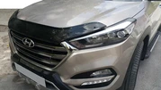 Дефлектор капоту (EuroCap) для Hyundai Tucson TL 2016-2021рр - 6