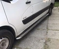 Бокові пороги Premium (2 шт., Нерж.) 60 мм, коротка база для Renault Master 2011-2023 рр - 2