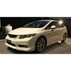 Накладка на передній бампер (під фарбування) для Honda Civic Sedan IX 2011-2016 рр - 1